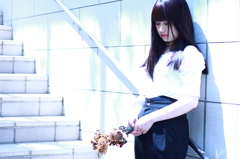 枯れた花。
