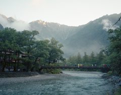 上高地の朝