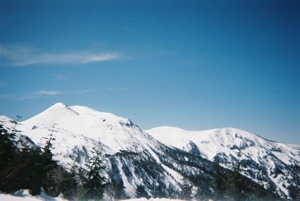 金山岩から望む乗鞍岳