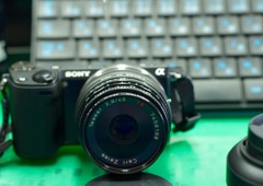 NEX5RにZEISS TESSAR 2.8/45
