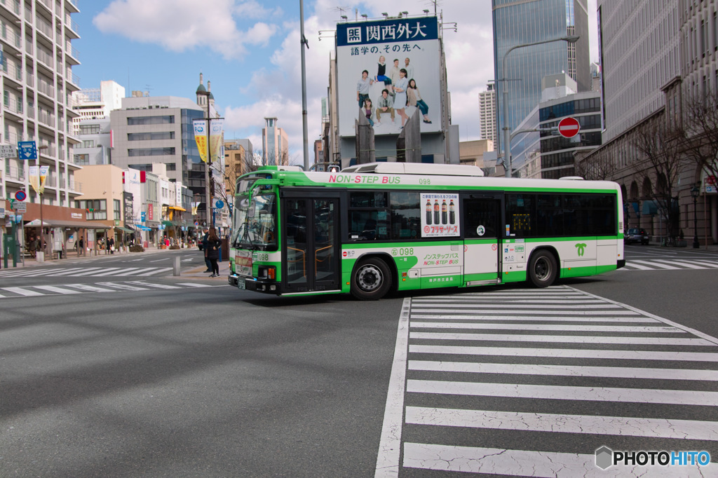 神戸元町の街並み