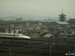 東寺と新幹線