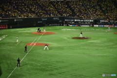 デスパイネ打席へ(外野席テスト)