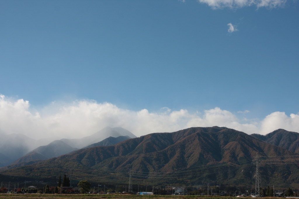 山は雪