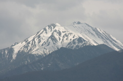 常念岳　雪形
