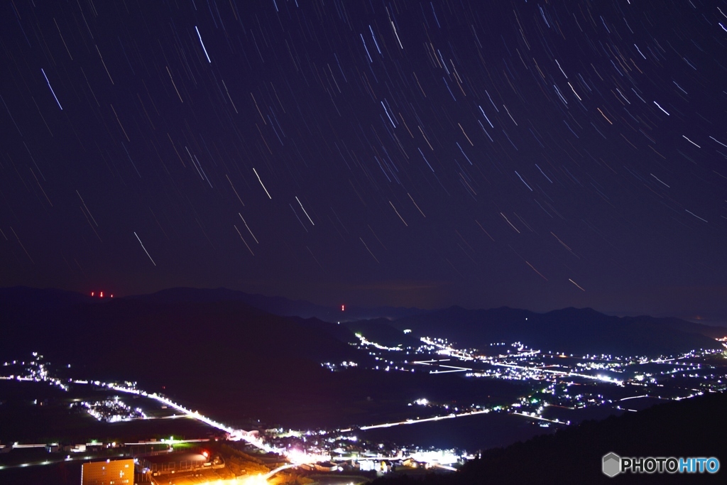 京都府亀岡市の夜景