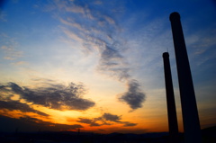 今日の夕空