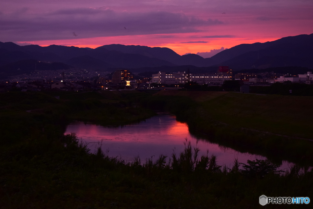 今日の夕景