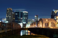 淀川から見る大阪の夜景