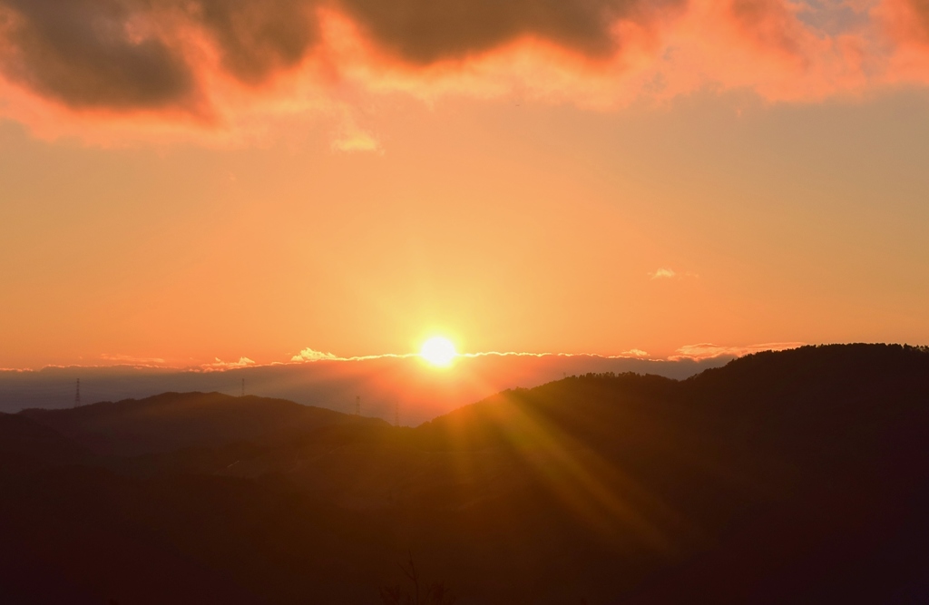 輝き（夕日）