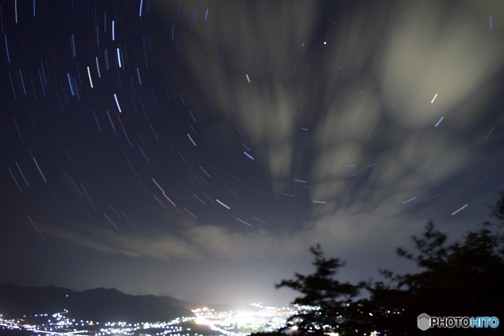 京都府亀岡市の夜景