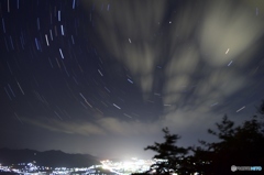 京都府亀岡市の夜景
