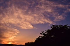 今日の夕空