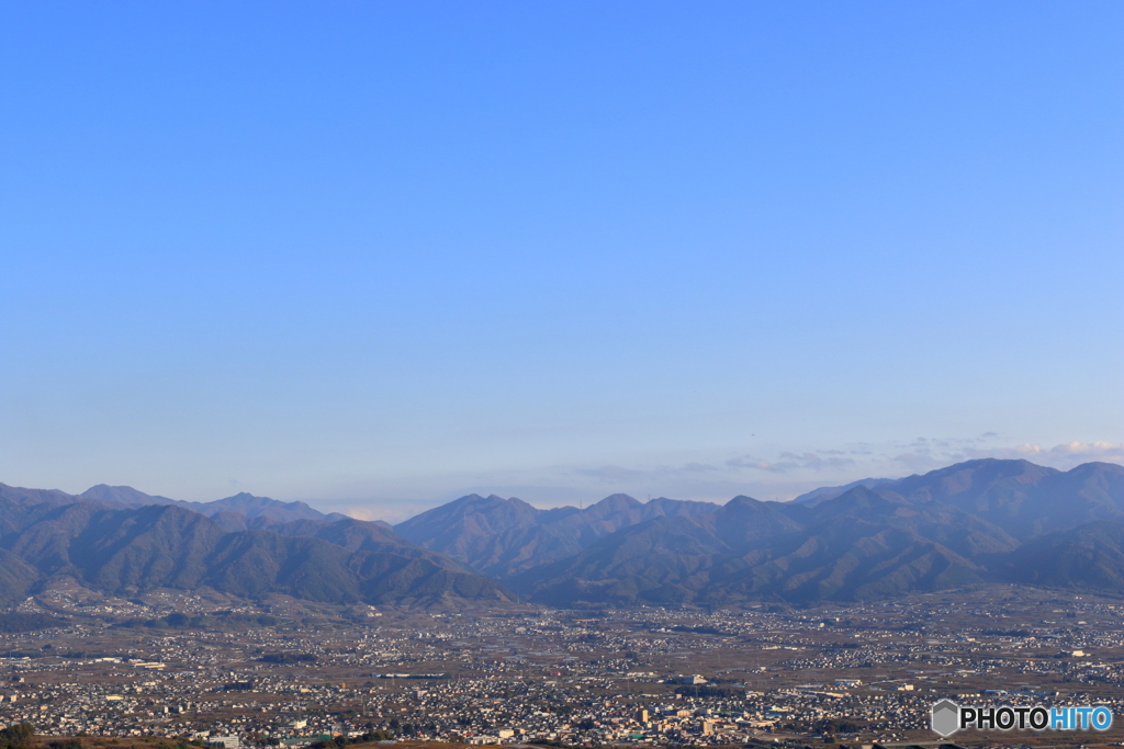 大空と山と盆地