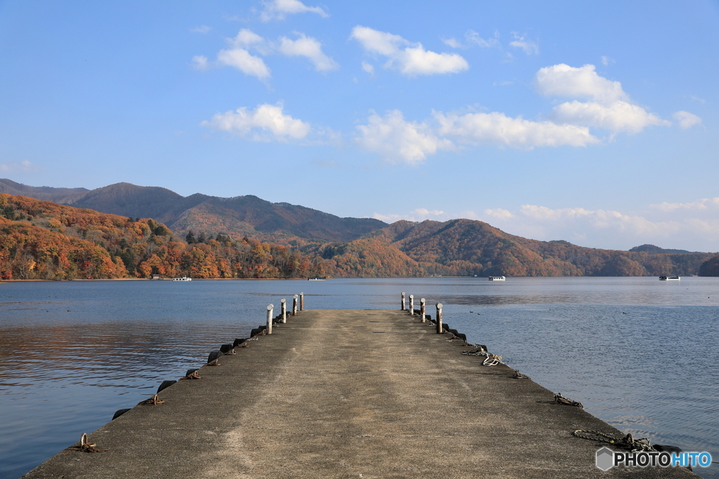 野尻湖の秋