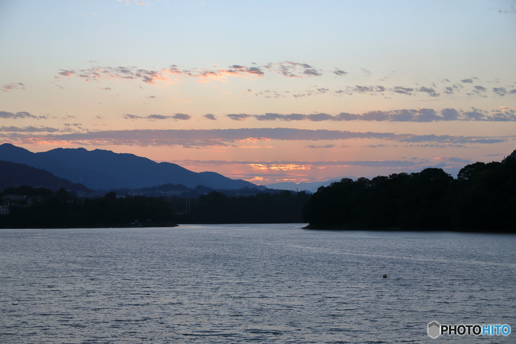 津久井湖の夕暮れ9