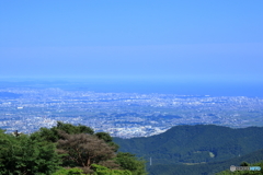 大山阿夫利神社から相模湾の眺め