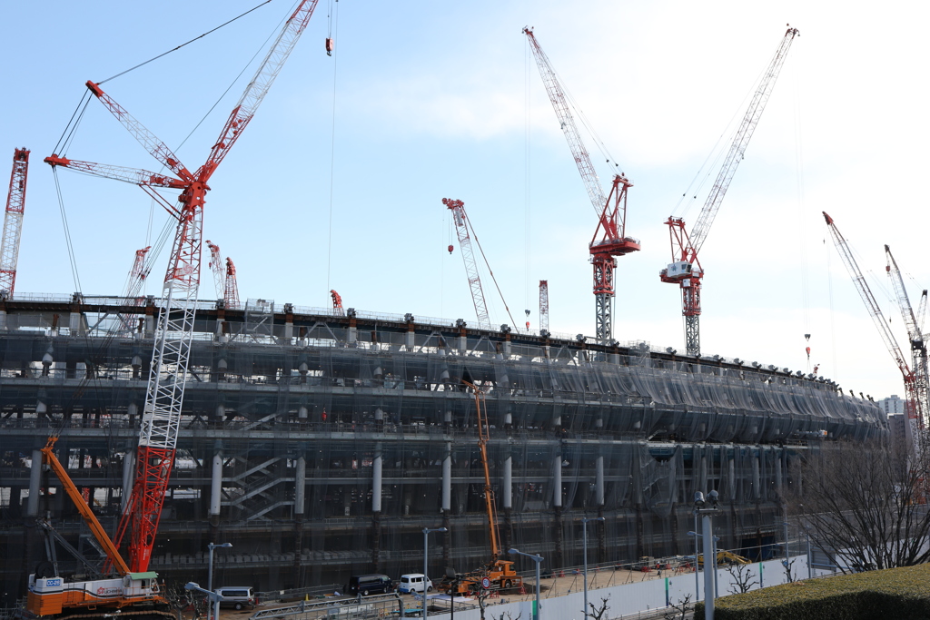 東京五輪まで９００日 新国立競技場②