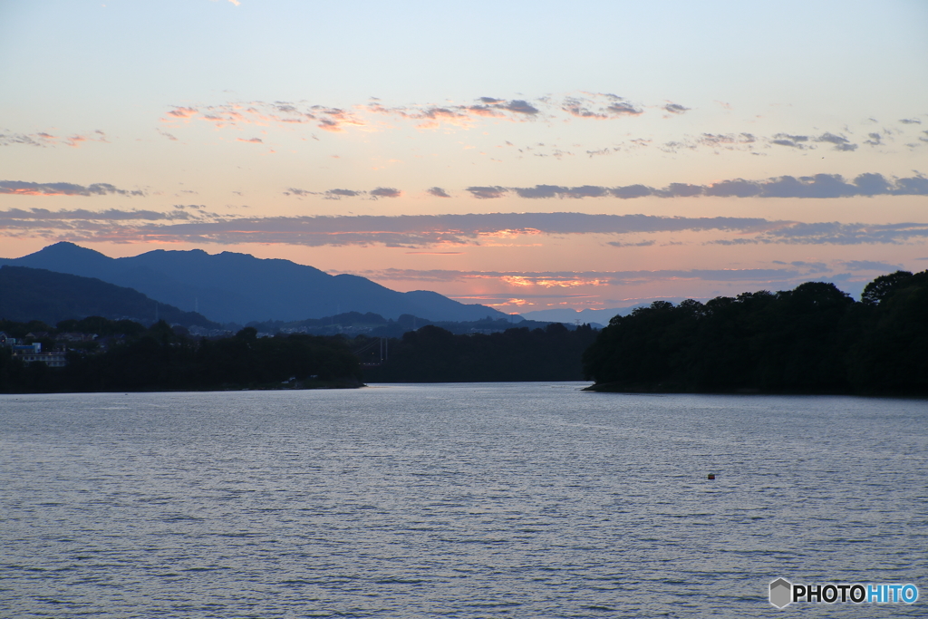 津久井湖の夕暮れ7