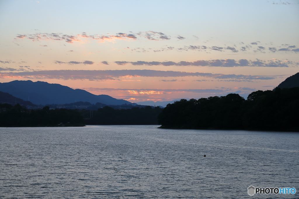 津久井湖の夕暮れ8