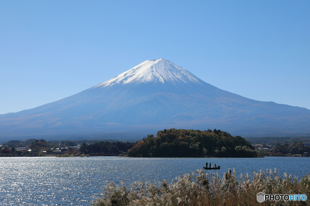 富士山と河口湖1