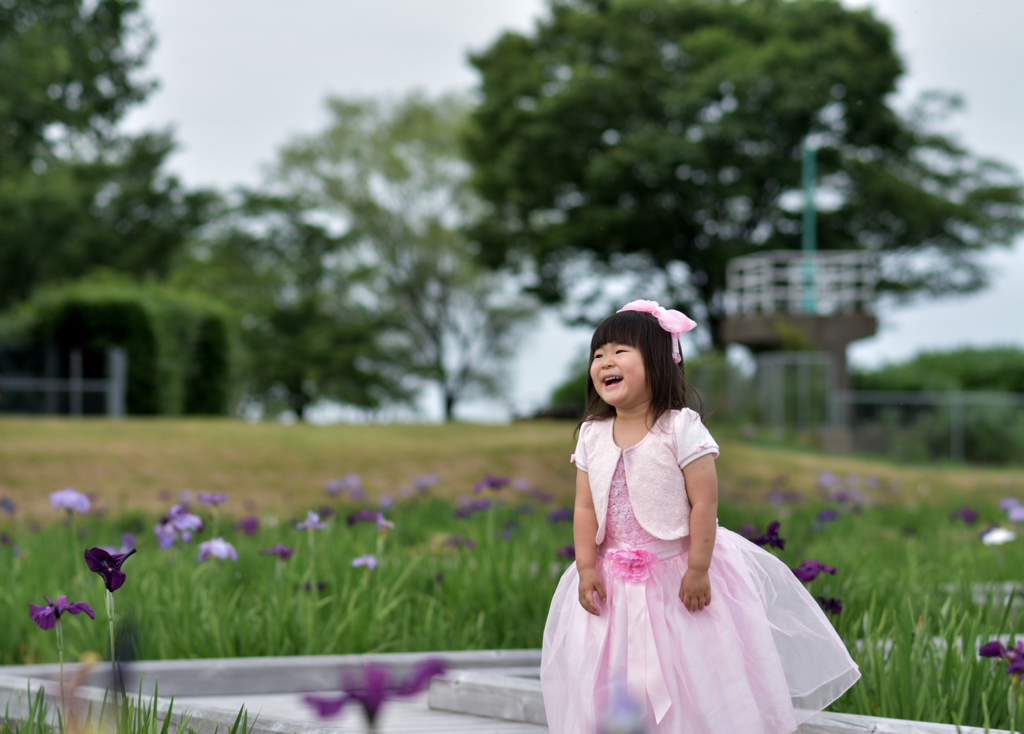 花菖蒲園にて、本番①