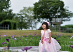 花菖蒲園にて、本番①