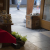 喫茶店の座席から