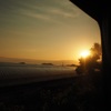 北斗星旅情  車窓からの夕陽
