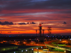 関空の夕焼け２