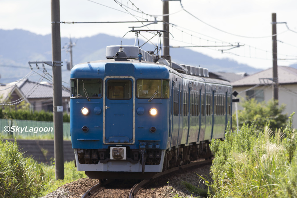 青い電車