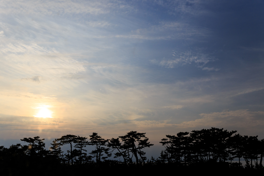 海岸の夕暮れ