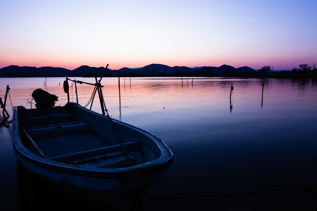西の湖夕景＜其の壱＞
