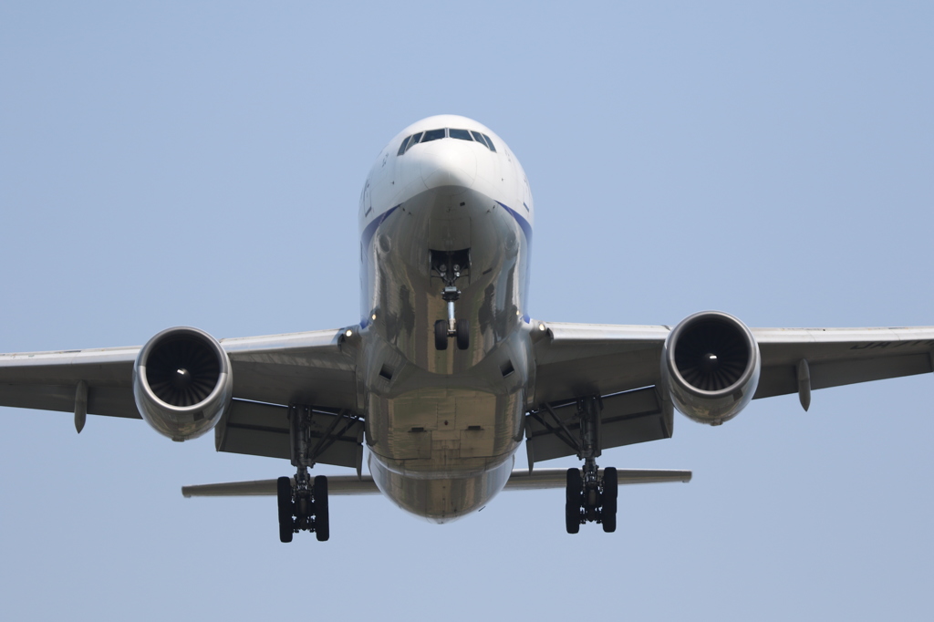 函館空港、本日のB772　その②
