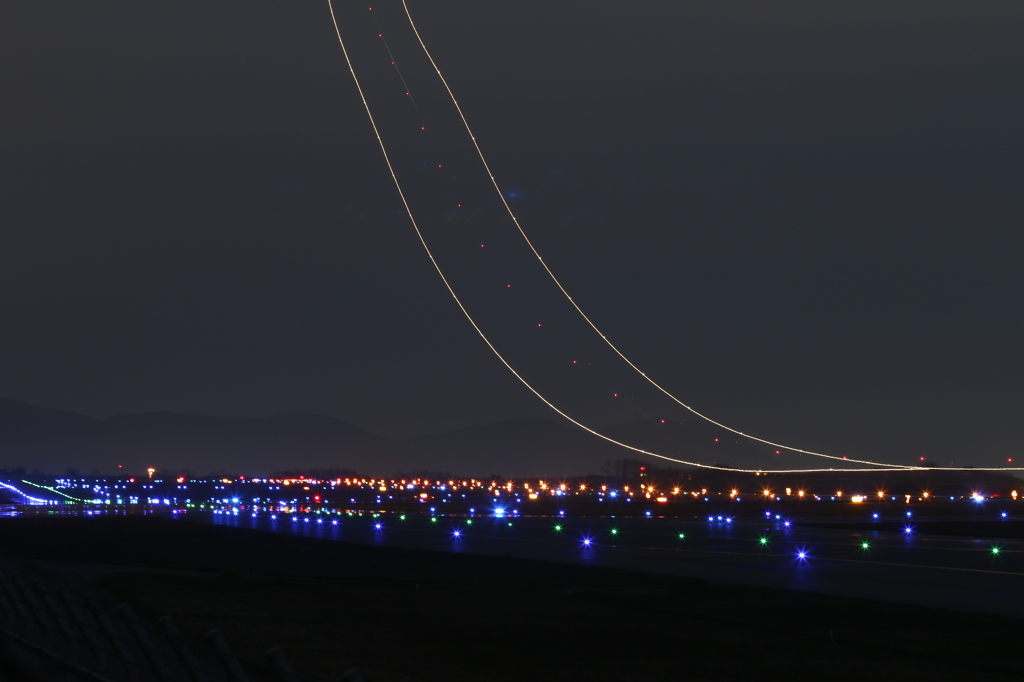 航跡（光跡でしょうか？）