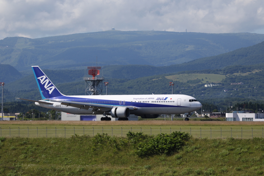 横津岳も見えます。