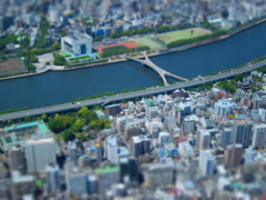 The scenery from the Skytree