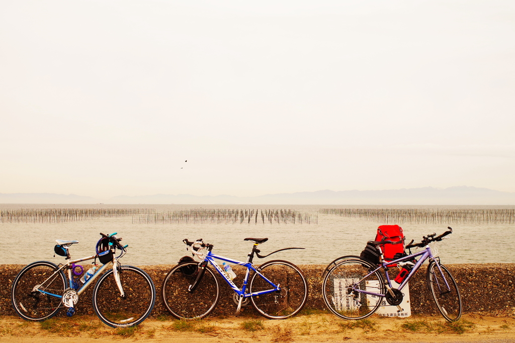 海風と自転車