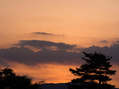 夕焼け　雲の彼方