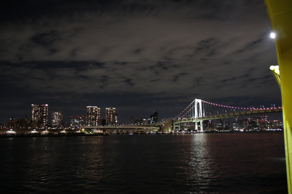 間もなく東京竹芝桟橋着岸