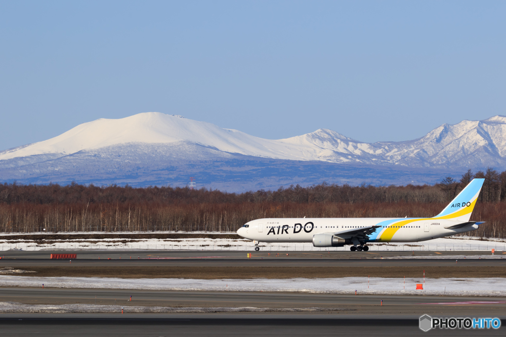 樽前山とAIR DO