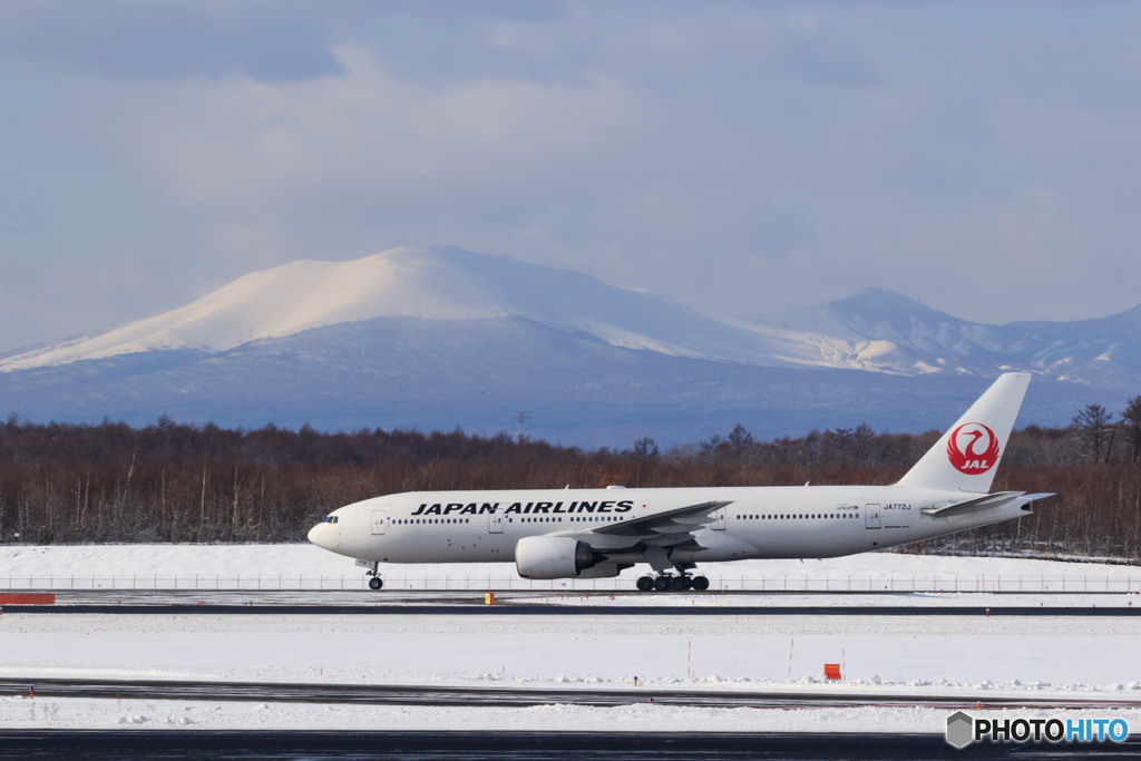 樽前山とJAL
