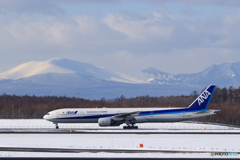 樽前山とANA777