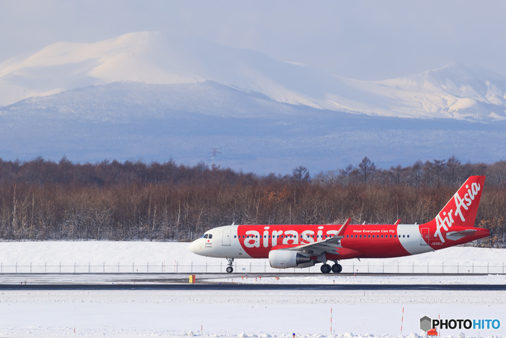 樽前山とAirAsia