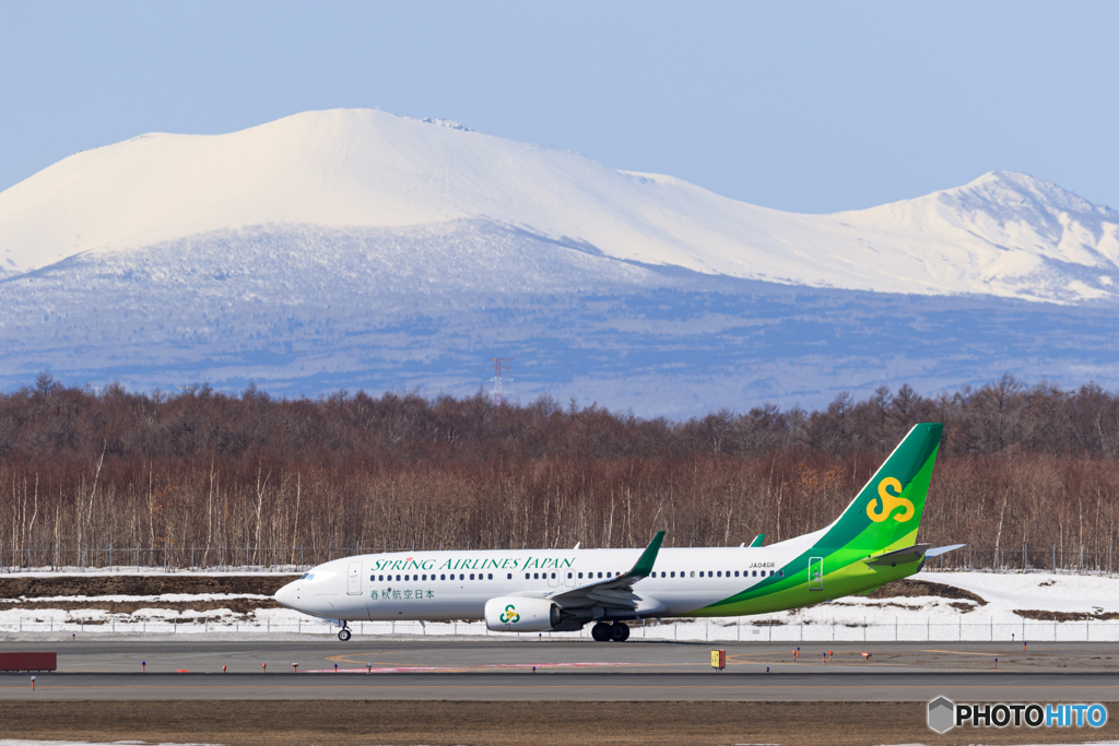 樽前山と春秋航空