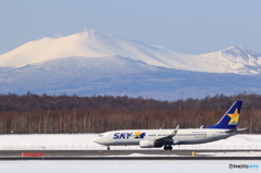 SKYMARKと樽前山