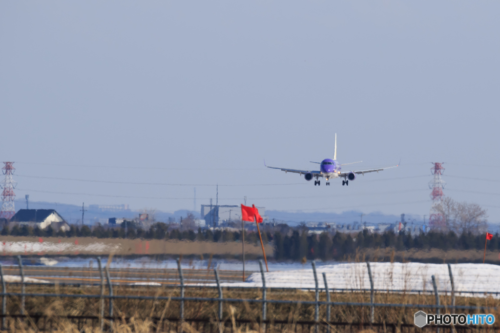 今シーズン１番機到着