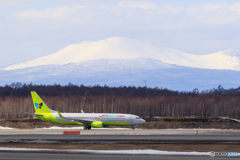 樽前山とJinAir