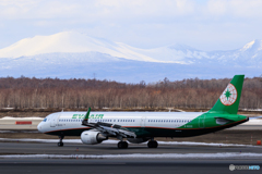 樽前山とEVA AIR