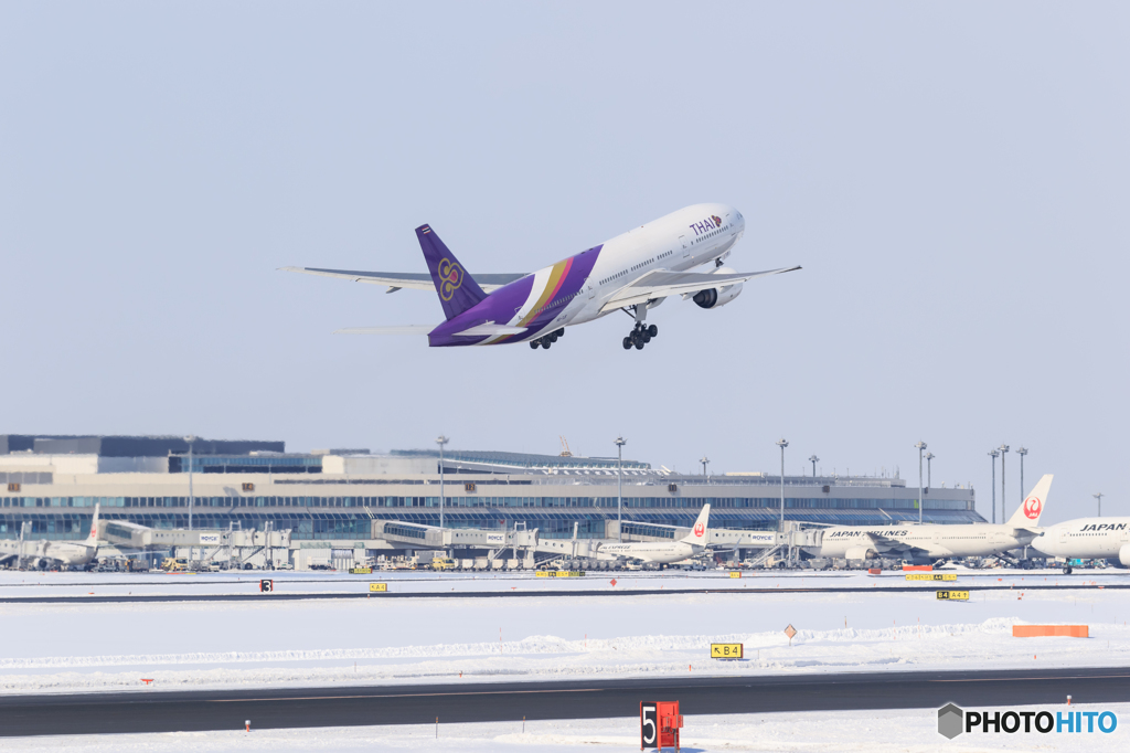 冬の空港
